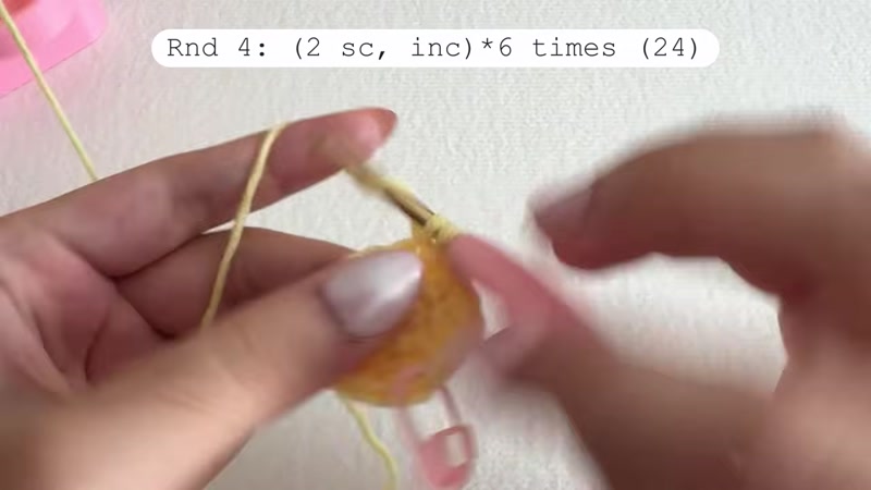 Step 7: Decrease to Close the Head (Rounds 18-20)