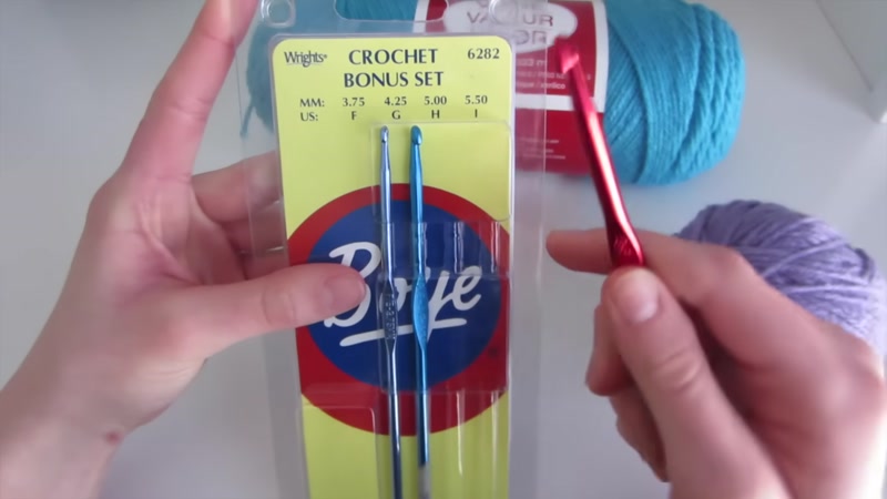 Step 2: Hold Your Crochet Hook and Yarn