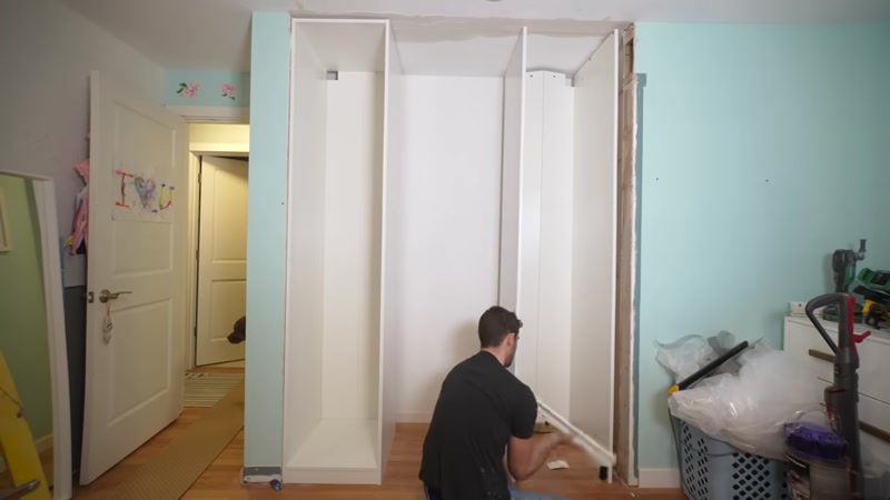 Step 8: Shim the Cabinets